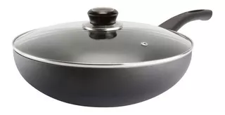 Sarten Wok Antiadherente De 30cm Con Tapa Record Nuevo