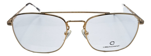 Anteojo Armazon Carolina Emanuel Modelo 5111 Metal Calidad Dorado