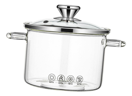 Cacerola De Vidrio De Borosilicato Resistente Al Calor Con