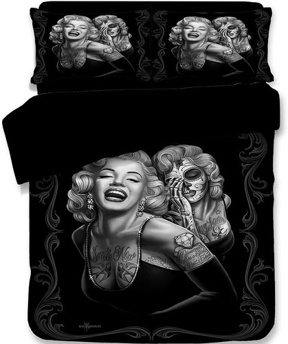 D Marilyn Monroe Juegos De Cama Con Impresión Digital ...