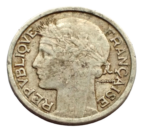 Moneda De Francia, 2 Francs 1946. Post- Segunda Guerra. (Usado)