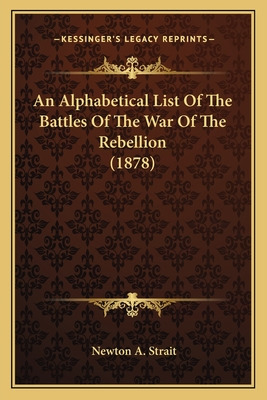 Libro An Alphabetical List Of The Battles Of The War Of T...