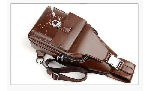 Bolso De Pecho Impermeable Para Hombre+cartera Bandolera Ant