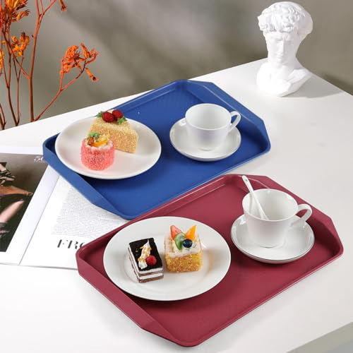 4 Bandejas Plsticas Rectangulares Para Comida Rpida