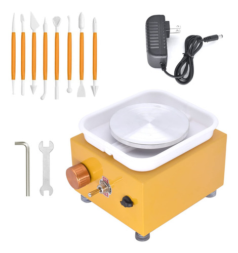 Twsoul Mini Maquina Electrica Para Rueda Ceramica Lavabo Abs