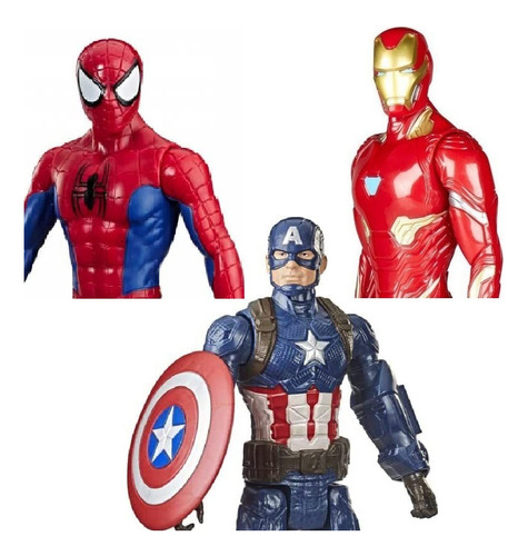 Avengers Capitán América Spider Man Iron Man