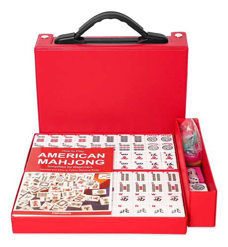 American Mahjong Set, Travel Mahjongg Game Set 166 Premium W