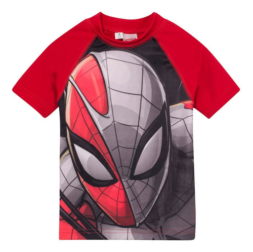 Remera Niño Proteccion Solar Uv Spiderman Original