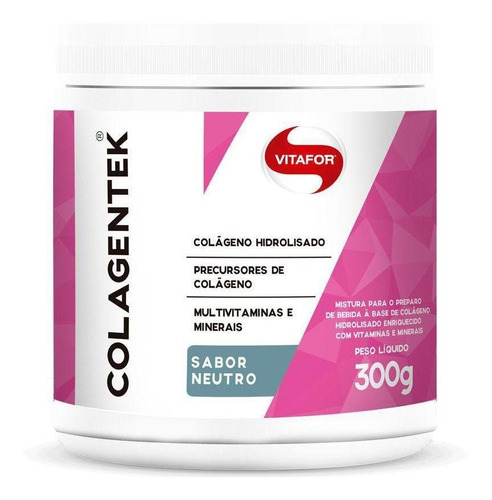 Colágeno Hidrolisado Colagentek Vitafor 300g Neutro