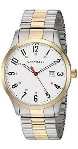 Reloj De Hombre De Acero Inoxidable De Cuarzo Caravelle, Col