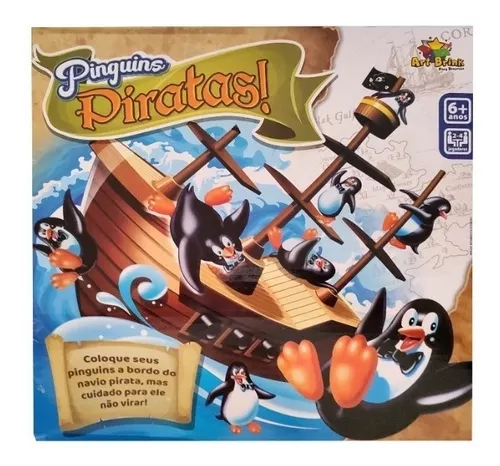 Jogos tabuleiro infantil Barril Pula Pirata ZFT134 Kit Jogo