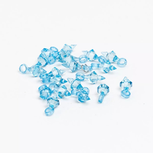 Cuentas Cristal Sintético Colgante Azul 20 Unidades 