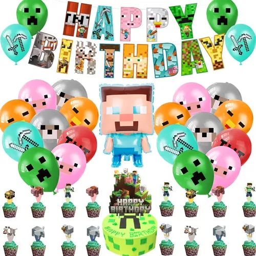 Decoración de cumpleaños Minecraft / Minecraft Birthday Decoration 