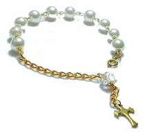 Comprar Pulsera Rosario Recuerditos Bautizo Comunión Misas Denario 