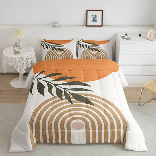 Set De Edredón Sun Moon Abstract Tamaño Twin, Juego De Ropa