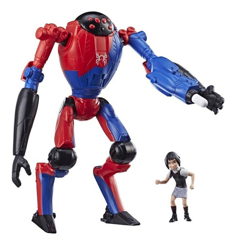 Imagen 3 de 3 de Spiderman Figura Deluxe De 15 Cm Peni Parker Y Sp//dr Hasbro
