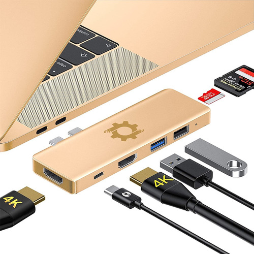 Nov8tech Usb C Hub Triple Display Dual 2 Hdmi Adaptador...