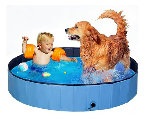 Piscina Plegable Para Perros Zeny, 63'' X 12''