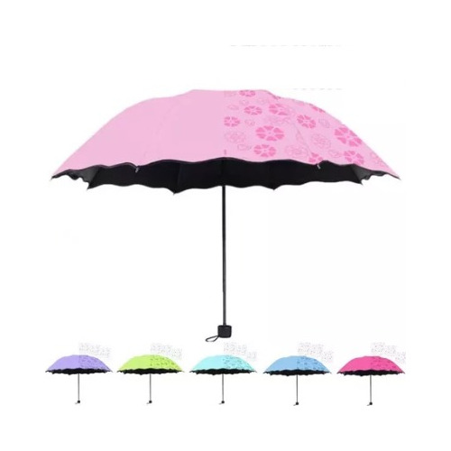 10 Paraguas Magico Sombrilla Uv Cambia Color Con La Lluvia