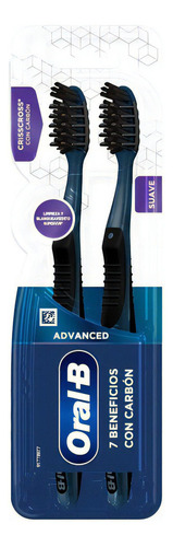 2 Cepillo Dentales 7 Beneficios Oral B Suave Carbon
