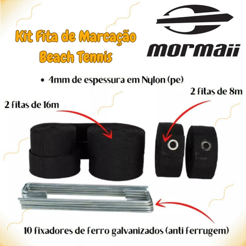 Marcação Fita Para Quadra Beach Tennis Dupla Mormaii Oficial
