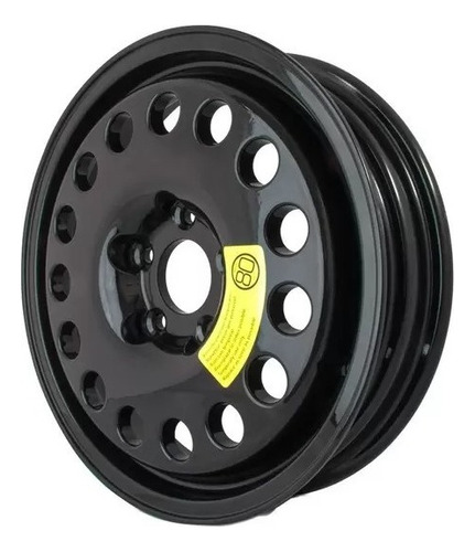 Roda Estepe Kr K58 Aro 17 (5x112) (01 Unid.) +bicos Cor Preto