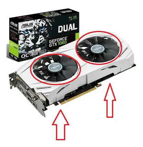 Dual Cooler Fan Placa De Video Galax Gtx 1060 Exoc Black 6gb