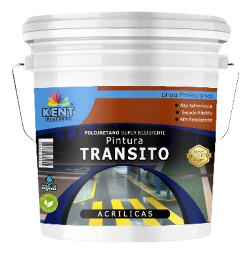 Pintura Transito Mate Blanco Tineta 10lts