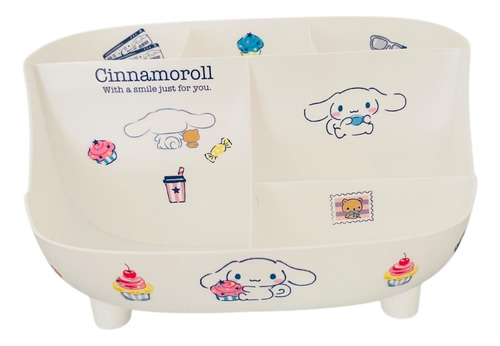 Organizador Escritorio Hello Kitty Y Amigos 6 Compartimentos