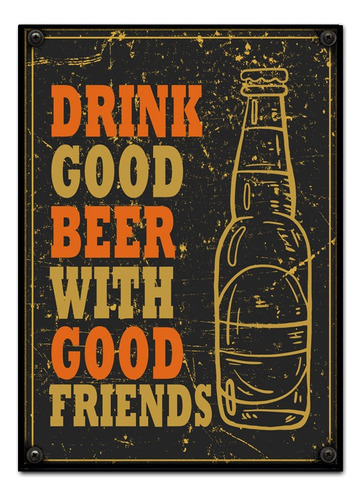 #653 - Cuadro Decorativo Vintage 30 X 40 - Cerveza Poster 