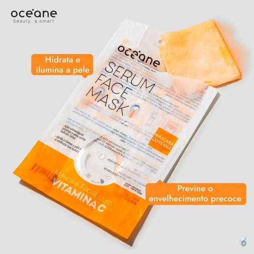 Máscara Facial Océane Serum Vitamina C Hidratante