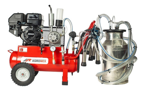 Imagen 1 de 9 de Máquina Ordeñadora Para Dos Vacas Motor A Gasolina Agromex