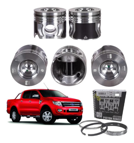 Jg Pistão C/ Anel Motor Ford Ranger 3.2 20v. 13/.. Duratorq