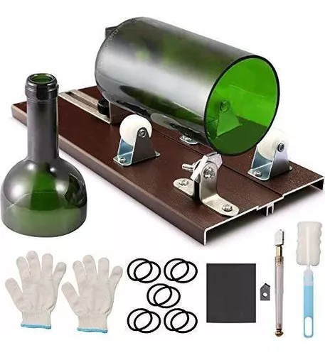 Cortador de botellas de vidrio, kit de cortador de vidrio para