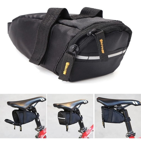 Bolsa Trasera Para Herramienta De Bicicleta Ruta Mtb Negro