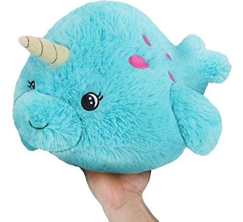 Peluche Diseño De Narwhal Bebe, 7 In, Color Azul, Squishable