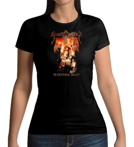 Playera Sonata Arctica Reckoning Night Mujer