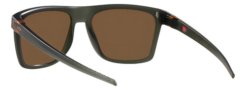 Óculos De Sol Oakley Leffingwell Oo9100 910011 tamanho 57 , Coe da Armação Nanquim verde-oliva fosco cor da lente Bronze Prizm