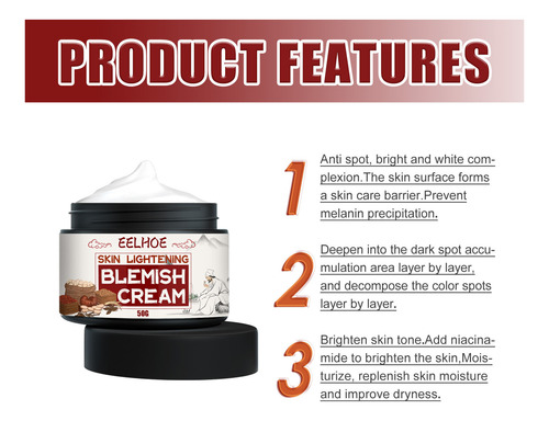 Creme Anti-sardas Para Clarear Manchas, Leve Melanina Para A