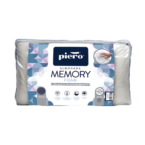 Almohada Piero Memory Foam 65 X 35 Viscoelastica Lhconfort