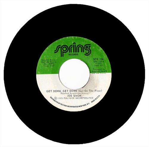 Joe Simon Get Down Get Down 1975 Disco Funk Vinilo 45