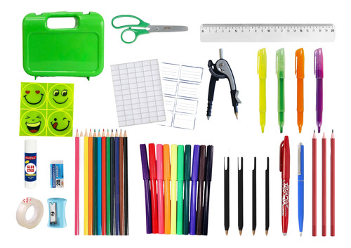 Set Útiles Escolares Primaria Secundaria Kit Combo Completo 