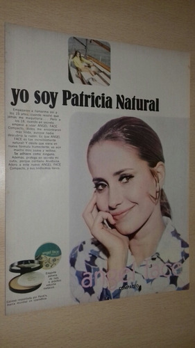 P19 Clipping Publicidad Maquillaje Angel Face Año 1970