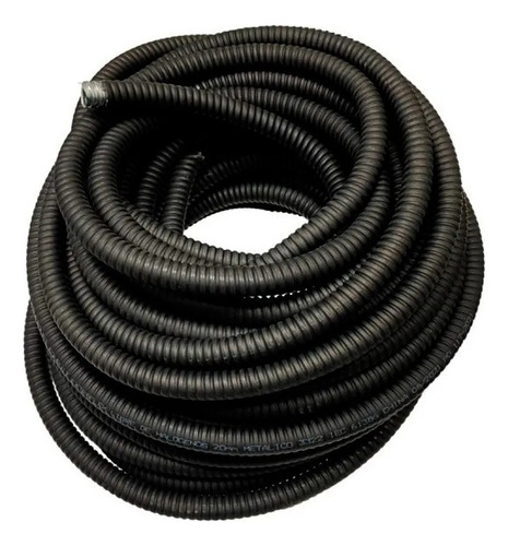 Tubería Flexible Metálica Libre De Halogenos 40mm Negro 30mt