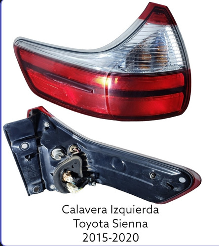 Calavera Izquierda Toyota Sienna 2015 - 2019 Original.