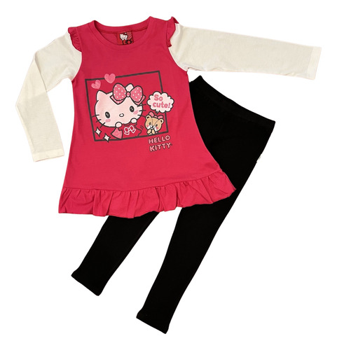 Conjunto Polera+calza Hello Kitty S121050-40