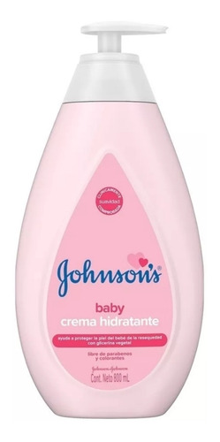 Crema Johnson Baby Hidratante 800 Ml