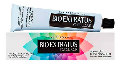 Coloração 1.1 Preto Azulado 60ml Bio Extratus