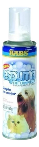 Lavado Baño Seco Espuma De Limpieza Perro Gatos Babs X 210cc