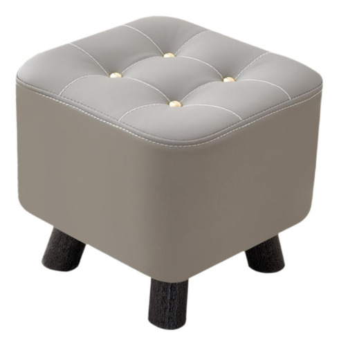 Reposapiés Compacto, Taburete De Relajación Otomano Gris